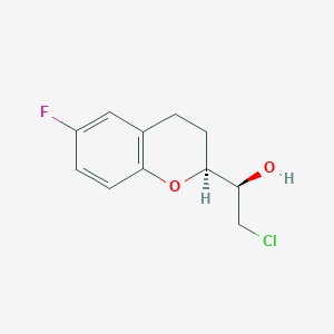 (1R)-2-chloro-1-[(2S)-6-fluoro-3,4-dihydro-2H-chromen-2-yl]ethanol