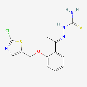 [(E)-1-[2-[(2-chloro-1,3-thiazol-5-yl)methoxy]phenyl]ethylideneamino]thiourea