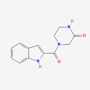 4-(1H-indole-2-carbonyl)piperazin-2-one