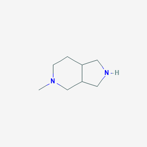 molecular formula C8H16N2 B141208 5-Methyl-octahydro-pyrrolo[3,4-C]pyridine CAS No. 147459-55-0