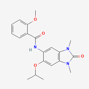 N-(1,3-dimethyl-2-oxo-6-propan-2-yloxybenzimidazol-5-yl)-2-methoxybenzamide