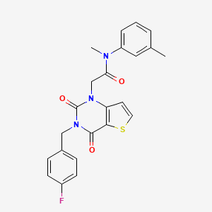 2-[3-(4-fluorobenzyl)-2,4-dioxo-3,4-dihydrothieno[3,2-d]pyrimidin-1(2H)-yl]-N-methyl-N-(3-methylphenyl)acetamide