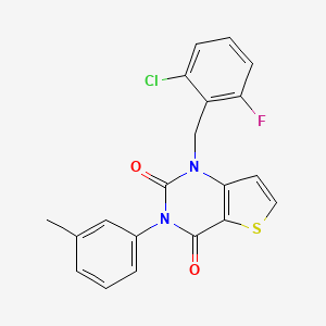 1-(2-chloro-6-fluorobenzyl)-3-(3-methylphenyl)thieno[3,2-d]pyrimidine-2,4(1H,3H)-dione