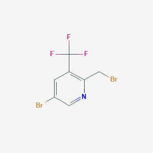 molecular formula C7H4Br2F3N B1412083 5-溴-2-(溴甲基)-3-(三氟甲基)吡啶 CAS No. 1227585-37-6