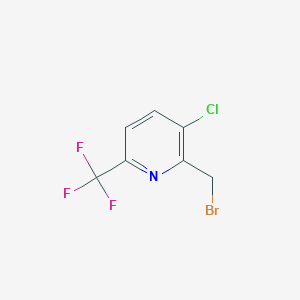 molecular formula C7H4BrClF3N B1412084 2-Bromomethyl-3-chloro-6-(trifluoromethyl)pyridine CAS No. 1227563-38-3
