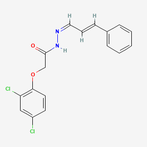 molecular formula C17H14Cl2N2O2 B14120846 2-(2,4-dichlorophenoxy)-N'-[(1Z,2E)-3-phenylprop-2-en-1-ylidene]acetohydrazide 