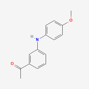 molecular formula C15H15NO2 B14120861 Ethanone, 1-[3-[(4-methoxyphenyl)amino]phenyl]- CAS No. 81494-22-6