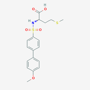 (2S)-2-[[4-(4-methoxyphenyl)phenyl]sulfonylamino]-4-methylsulfanylbutanoic acid