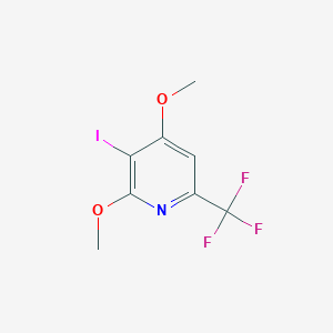 molecular formula C8H7F3INO2 B1412087 2,4-Dimethoxy-3-iodo-6-(trifluoromethyl)pyridine CAS No. 1227513-57-6