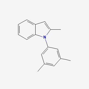 molecular formula C17H17N B14120870 1-(3,5-Dimethylphenyl)-2-methyl-1H-indole 