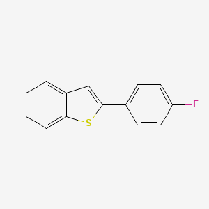 molecular formula C14H9FS B14120880 2-(4-Fluorophenyl)benzo[b]thiophene CAS No. 936734-96-2