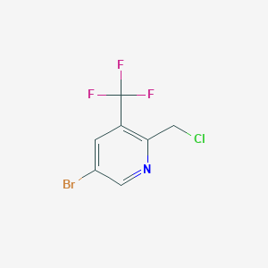 B1412092 5-Bromo-2-(chloromethyl)-3-(trifluoromethyl)pyridine CAS No. 1227516-61-1