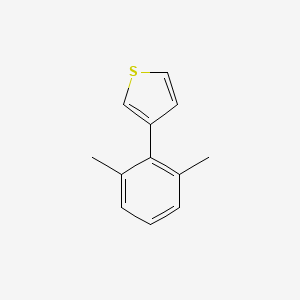 molecular formula C12H12S B14120928 3-(2,6-Dimethylphenyl)thiophene 