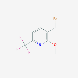 B1412093 3-Bromomethyl-2-methoxy-6-(trifluoromethyl)pyridine CAS No. 1227576-02-4