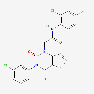 N-(2-chloro-4-methylphenyl)-2-(3-(3-chlorophenyl)-2,4-dioxo-3,4-dihydrothieno[3,2-d]pyrimidin-1(2H)-yl)acetamide