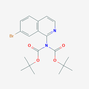 molecular formula C19H23BrN2O4 B14120957 Di-tert-butyl (7-bromoisoquinolin-1-yl)iminodicarbonate 