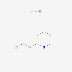 molecular formula C₈H₁₇Cl₂N B141210 2-(2-Chloroethyl)-1-methylpiperidine hydrochloride CAS No. 58878-37-8