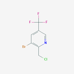 B1412100 3-Bromo-2-chloromethyl-5-(trifluoromethyl)pyridine CAS No. 1227489-69-1