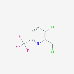 B1412101 3-Chloro-2-chloromethyl-6-(trifluoromethyl)pyridine CAS No. 1227574-28-8