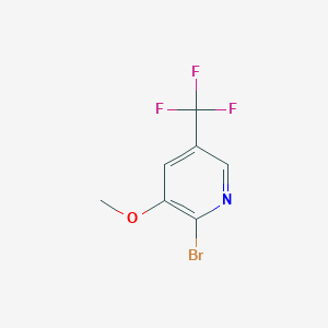 molecular formula C7H5BrF3NO B1412102 2-Bromo-3-methoxy-5-(trifluoromethyl)pyridine CAS No. 1227594-04-8