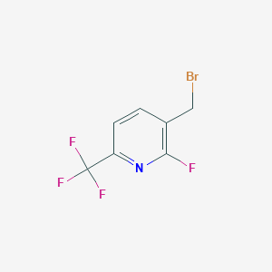 molecular formula C7H4BrF4N B1412104 3-Bromomethyl-2-fluoro-6-(trifluoromethyl)pyridine CAS No. 1227592-62-2