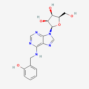 molecular formula C17H19N5O5 B14121051 (2R,3R,4S,5R)-2-(hydroxymethyl)-5-[6-[(2-hydroxyphenyl)methylamino]purin-9-yl]oxolane-3,4-diol 