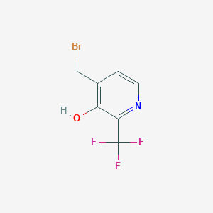 B1412106 4-Bromomethyl-3-hydroxy-2-(trifluoromethyl)pyridine CAS No. 1227575-82-7