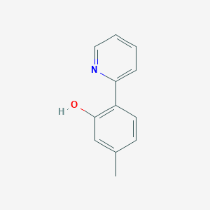 molecular formula C12H11NO B14121064 5-Methyl-2-(pyridin-2-yl)phenol 