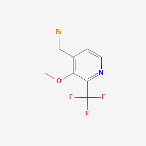 B1412107 4-Bromomethyl-3-methoxy-2-(trifluoromethyl)pyridine CAS No. 1227496-60-7