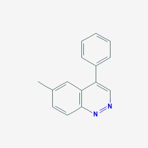 molecular formula C15H12N2 B14121079 6-Methyl-4-phenylcinnoline CAS No. 21039-72-5