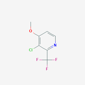 B1412108 3-Chloro-4-methoxy-2-(trifluoromethyl)pyridine CAS No. 1227516-67-7