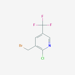 B1412111 3-Bromomethyl-2-chloro-5-(trifluoromethyl)pyridine CAS No. 1227588-09-1