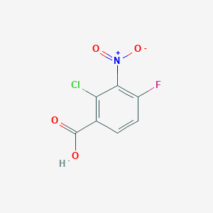 molecular formula C7H3ClFNO4 B14121128 2-Chloro-4-fluoro-3-nitrobenzoic acid 