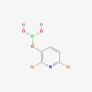 molecular formula C5H4BBr2NO3 B14121147 2,6-Dibromo-3-pyridineboricacid CAS No. 1310383-26-6