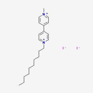 molecular formula C21H32I2N2 B14121157 1-Decyl-1'-methyl-[4,4'-bipyridine]-1,1'-diium iodide 