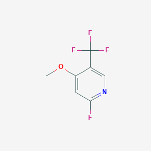 B1412118 2-Fluoro-4-methoxy-5-(trifluoromethyl)pyridine CAS No. 1227511-84-3