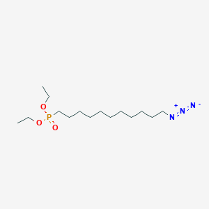 molecular formula C15H32N3O3P B14121186 Diethyl (11-azidoundecyl)phosphonate 