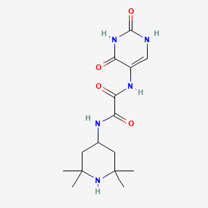 N-(2,4-dihydroxypyrimidin-5-yl)-N'-(2,2,6,6-tetramethylpiperidin-4-yl)ethanediamide