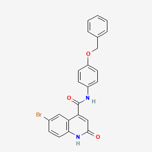 N-(4-(benzyloxy)phenyl)-6-bromo-2-oxo-1,2-dihydroquinoline-4-carboxamide