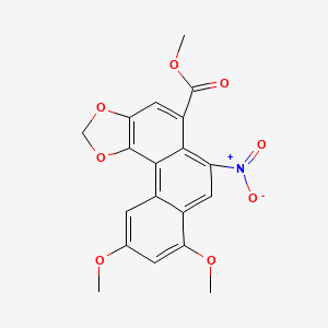 molecular formula C19H15NO8 B14121247 Aristolochic acid IV methyl ester CAS No. 17448-02-1