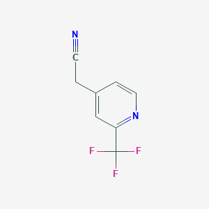 molecular formula C8H5F3N2 B1412126 2-(三氟甲基)吡啶-4-乙腈 CAS No. 1227591-90-3