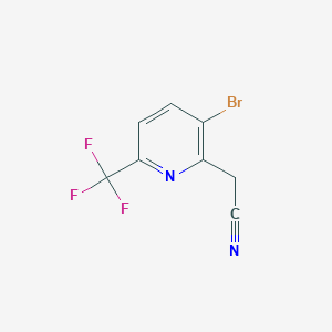 B1412128 3-Bromo-6-(trifluoromethyl)pyridine-2-acetonitrile CAS No. 1227607-65-9