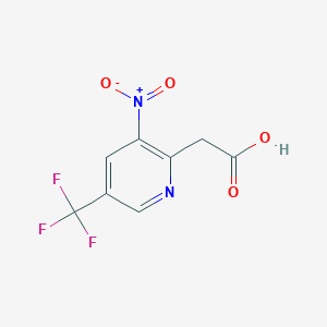 B1412129 3-Nitro-5-(trifluoromethyl)pyridine-2-acetic acid CAS No. 1227599-60-1