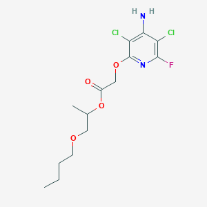 molecular formula C14H19Cl2FN2O4 B141213 Fluroxypyr-butometyl CAS No. 154486-27-8