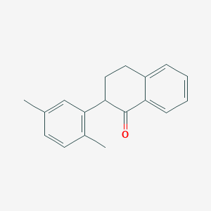 molecular formula C18H18O B14121304 2-(2,5-dimethylphenyl)-3,4-dihydronaphthalen-1(2H)-one 