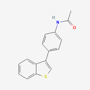 molecular formula C16H13NOS B14121317 N-(4-(Benzo[b]thiophene-3-yl)phenyl)acetamide 