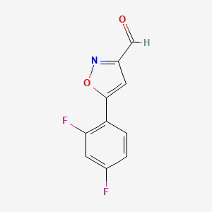 5-(2,4-Difluorophenyl)isoxazole-3-carbaldehyde