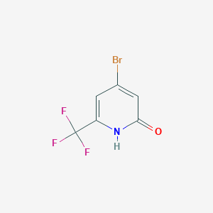 molecular formula C6H3BrF3NO B1412132 4-溴-2-羟基-6-(三氟甲基)吡啶 CAS No. 1227571-18-7