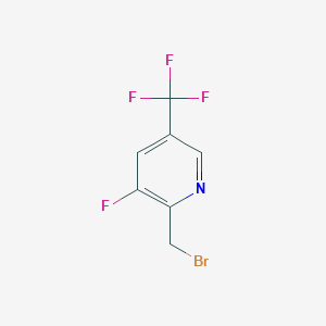 molecular formula C7H4BrF4N B1412135 2-(溴甲基)-3-氟-5-(三氟甲基)吡啶 CAS No. 1227583-97-2