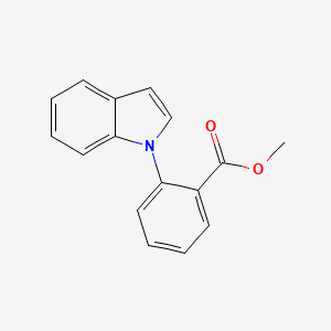 molecular formula C16H13NO2 B14121355 Methyl 2-(1-indolyl)benzoate 